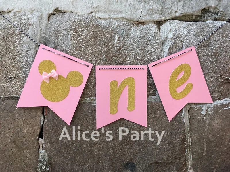 New Minnie two Mickey Highchair Banner Pink Bows Gold one Girl First birthday party decor 1st party banner nursery decoration
New Minnie two Mickey Highchair Banner Pink Bows Gold one Girl First birthday party decor 1st party banner nursery decoration