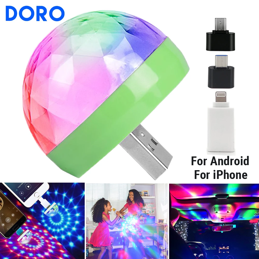USB DC5V colorful effect holiday party light music control ktv dj disco lights automatic led stage lights for iPhone Android iOS
USB DC5V colorful effect holiday party light music control ktv dj disco lights automatic led stage lights for iPhone Android iOS