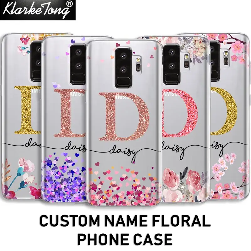 Personalized Custom Name Flower Phone Case For Samsung Galaxy S6 S7 edge S8 S9 Plus Note 8 Customized Back Soft Silicon Cover
Personalized Custom Name Flower Phone Case For Samsung Galaxy S6 S7 edge S8 S9 Plus Note 8 Customized Back Soft Silicon Cover
