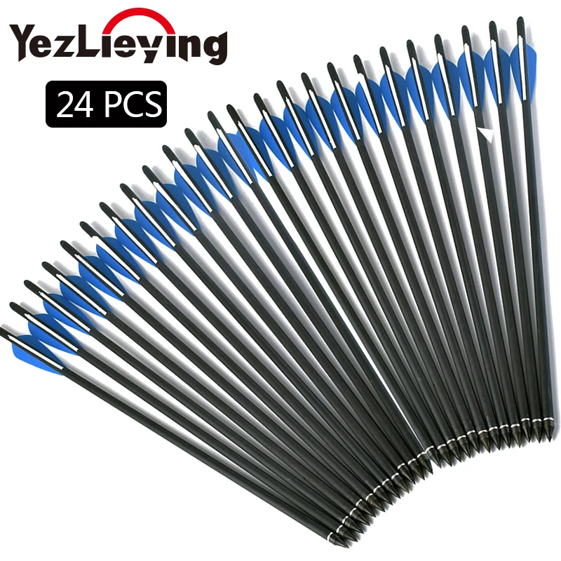 24pcs/lot Hunting Archery Carbon Arrow 20" Crossbow Bolts Arrow With 4" vanes Feather and Replaced Arrowhead/Tip Free Shipping
24pcs/lot Hunting Archery Carbon Arrow 20" Crossbow Bolts Arrow With 4" vanes Feather and Replaced Arrowhead/Tip Free Shipping