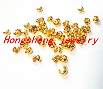4mm gold color 1000pcs/lot Jewellery Findings Crimp Bead Covers for Chunky Jewelry Making
4mm gold color 1000pcs/lot Jewellery Findings Crimp Bead Covers for Chunky Jewelry Making