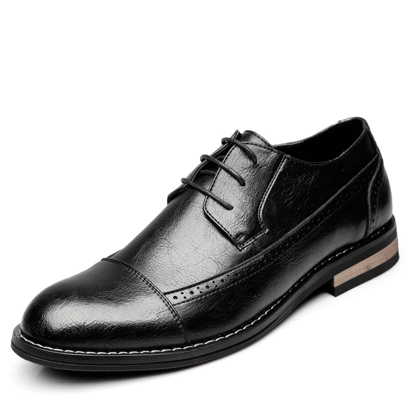 New Fashion Casual Italian Stylist Men Flat Formal Oxfords Wedding shoe Mens Dress Shoes Leather Brogue Shoes big size
New Fashion Casual Italian Stylist Men Flat Formal Oxfords Wedding shoe Mens Dress Shoes Leather Brogue Shoes big size