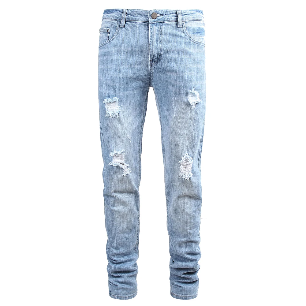 Mens Ripped Jeans Pants 2019 New Fashion Slim Pencil Pants Sexy Casual Hole Ripped Design Streetwear Skinny Jeans For Men
Mens Ripped Jeans Pants 2019 New Fashion Slim Pencil Pants Sexy Casual Hole Ripped Design Streetwear Skinny Jeans For Men
