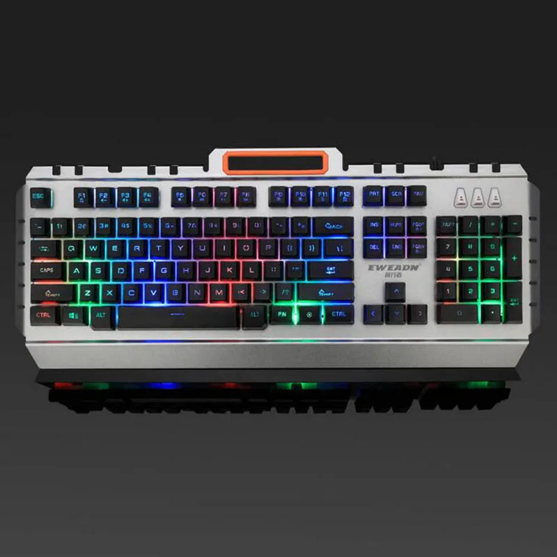 Game Keyboard LK008 Metal Keyboard Mechanical Feel Double Injection Internet Cafe 7 Rainbow Backlit Keyboard
Game Keyboard LK008 Metal Keyboard Mechanical Feel Double Injection Internet Cafe 7 Rainbow Backlit Keyboard