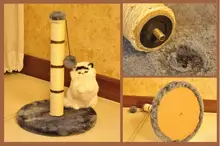 2016 New Cat toy cat climbing frame Wood hammock jumping cat litter