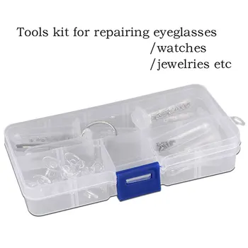 2 In 1 Screwdriver Tools Kit Eyeglass Sun Glasses Nose Pad Optical Watch Screwdriver Repair Screws Nut Assorted Kit With Box
2 In 1 Screwdriver Tools Kit Eyeglass Sun Glasses Nose Pad Optical Watch Screwdriver Repair Screws Nut Assorted Kit With Box