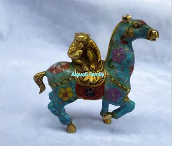 Art Collectible Chinese Old Cloisonne Bronze Carved Monkey Riding Horse Statue/Home Decoration Animals Sculpture Holiday gifts
Art Collectible Chinese Old Cloisonne Bronze Carved Monkey Riding Horse Statue/Home Decoration Animals Sculpture Holiday gifts