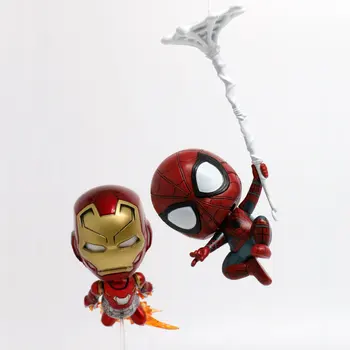 2pcs/lot 10CM Anime figure The Avenger Spider Man Iron man action figure Q version collectible model toys for boys
2pcs/lot 10CM Anime figure The Avenger Spider Man Iron man action figure Q version collectible model toys for boys