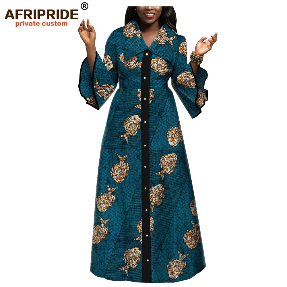 2019 spring&autumn african maxi dress for women AFRIPRIDE tailor made full flare sleeve floor length women cotton dress A1825084
2019 spring&autumn african maxi dress for women AFRIPRIDE tailor made full flare sleeve floor length women cotton dress A1825084