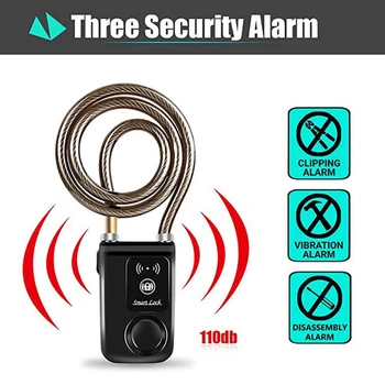 Bicycle smart lock For Bluetooth Smart Lock APP Control Auto Alarm Anti-thief Security Door Lock For IOS For Android
Bicycle smart lock For Bluetooth Smart Lock APP Control Auto Alarm Anti-thief Security Door Lock For IOS For Android
