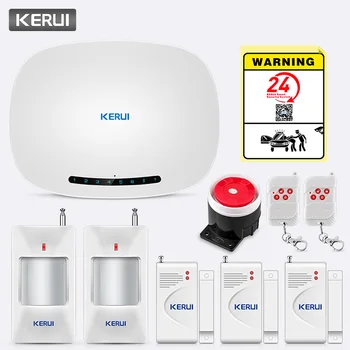 KERUI Wireless Phone APP Remote Control Message Push Home Security Kits Contact ID Protocol Auto Dial W19 GSM GPRS Alarm System
KERUI Wireless Phone APP Remote Control Message Push Home Security Kits Contact ID Protocol Auto Dial W19 GSM GPRS Alarm System