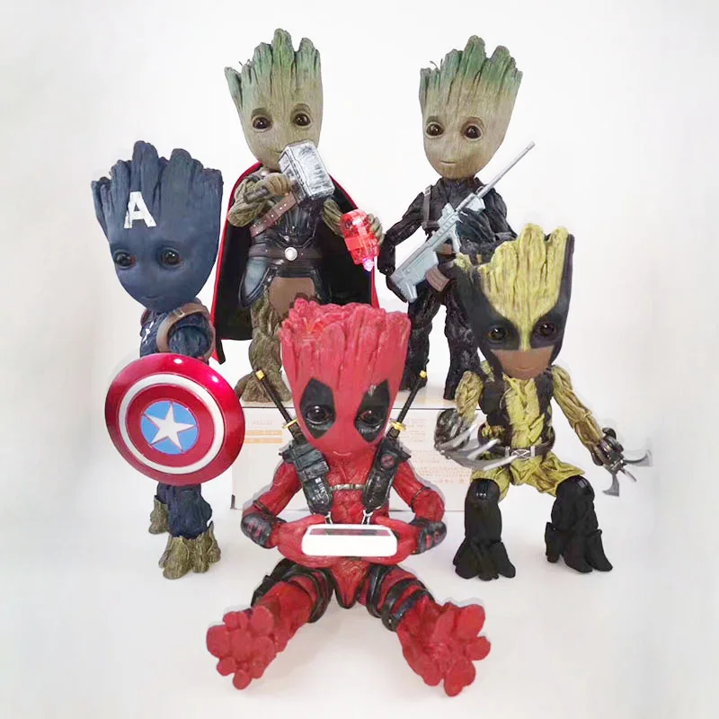 26CM Tree Man Cosplay Avengers Captain America Thor Winter Soldier Deadpool Wolverine Action Figure Model Toy Doll Gift
26CM Tree Man Cosplay Avengers Captain America Thor Winter Soldier Deadpool Wolverine Action Figure Model Toy Doll Gift