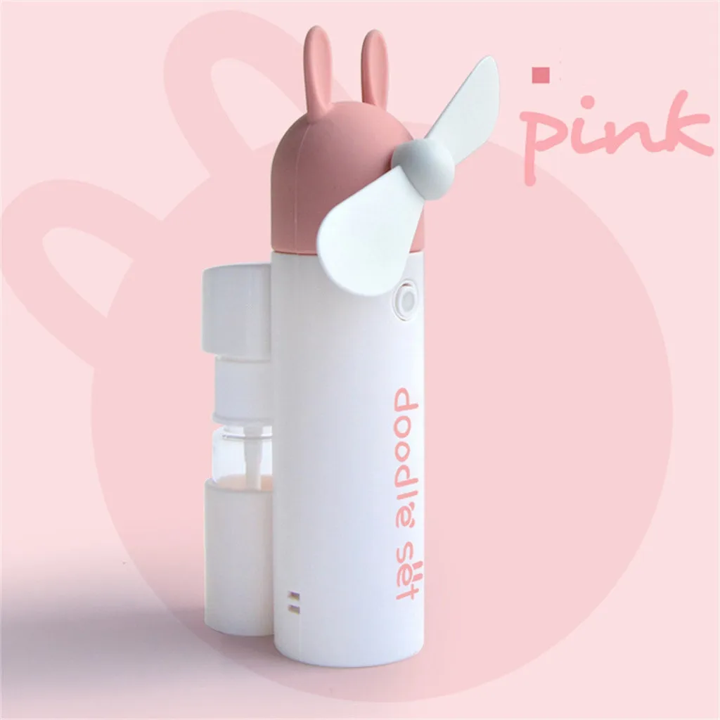 Mini Handheld Fan Mist Spray Fan Air Water Bottle Cooling Misting USB Powered USB Rechargeable Pocket Desk Fan #C
Mini Handheld Fan Mist Spray Fan Air Water Bottle Cooling Misting USB Powered USB Rechargeable Pocket Desk Fan #C