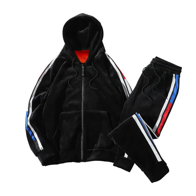Tracksuit men Velvet thermal underwear Sportswear Sets Fleece Thick Sporting Suit Malechandal hombre trainingspak mannen hoodies
Tracksuit men Velvet thermal underwear Sportswear Sets Fleece Thick Sporting Suit Malechandal hombre trainingspak mannen hoodies