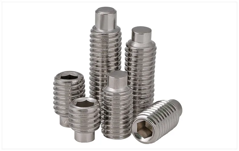 

DIN915 304 stainless steel Convex end set screws hex socket Chimi screws M3 M4 M5 M6 M8 M10 screw headless machine screw