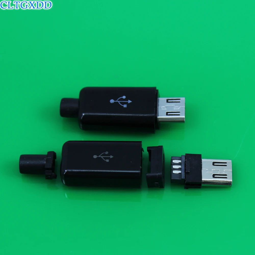 Cltgxdd Черный Белый Micro USB 5 штырьковый разъем и Пластик Крышка для