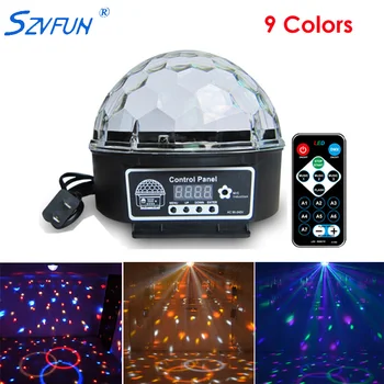 9 Colors Crystal Magic Led Disco Ball Stage Light 27W 21 Mode Auto Christmas Laser Projector Party Lights Sound Control Lumiere
9 Colors Crystal Magic Led Disco Ball Stage Light 27W 21 Mode Auto Christmas Laser Projector Party Lights Sound Control Lumiere
