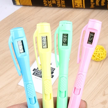 1 pc Electronic watch pen for office clock electronic test ball pen Kawaii Creative office supplies Blue ballpoint pen
1 pc Electronic watch pen for office clock electronic test ball pen Kawaii Creative office supplies Blue ballpoint pen