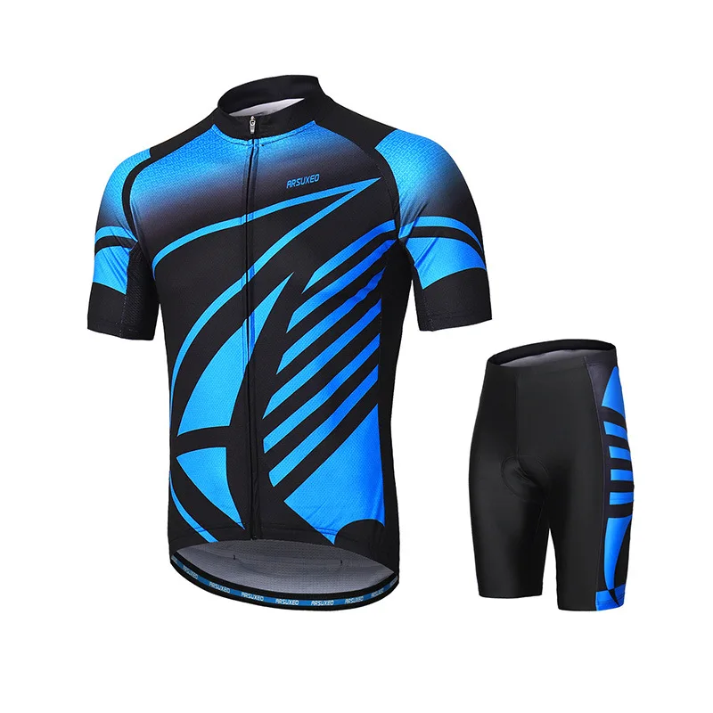 ARSUXEO Cycling Jersey For Outdoor Sports Riding Men Cycling Clothing Windbreak Short Sleeve Bicycle Clothing Cycling Jersey Set
ARSUXEO Cycling Jersey For Outdoor Sports Riding Men Cycling Clothing Windbreak Short Sleeve Bicycle Clothing Cycling Jersey Set