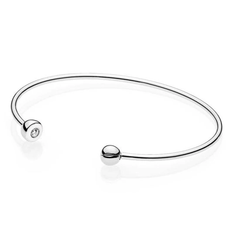 NEW 100% 925 Sterling Silver 1:1 Original ESSENCE CZ Open Bangle For Girl Fashion Bracelet Wedding Jewelry Sweet Romantic Gift
NEW 100% 925 Sterling Silver 1:1 Original ESSENCE CZ Open Bangle For Girl Fashion Bracelet Wedding Jewelry Sweet Romantic Gift