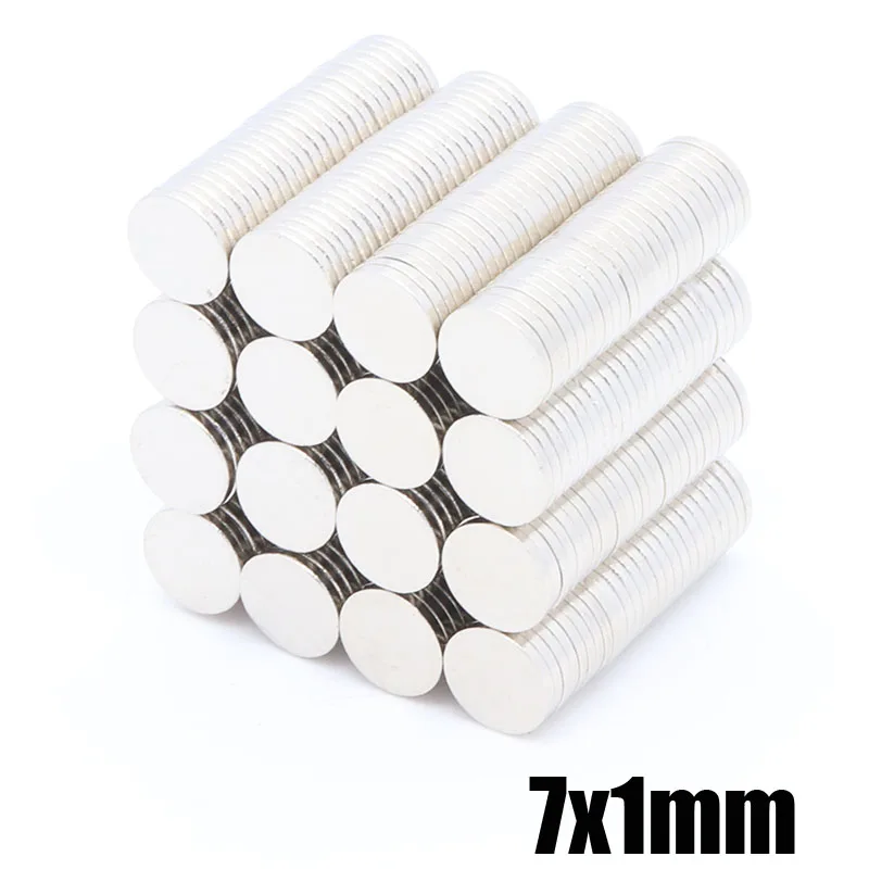 200Pcs 7x1mm Neodymium Magnet Disc N35 Permanent Small Round Super Powerful Strong Magnetic Magnets For Craft 7mm x 1mm
200Pcs 7x1mm Neodymium Magnet Disc N35 Permanent Small Round Super Powerful Strong Magnetic Magnets For Craft 7mm x 1mm