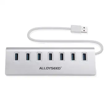 USB 3.0 Hub 7-Port Portable High Speed Aluminum USB Hub For Win/XP/Win 7/WIN 8/ 8.1/10 for mac OS 9.0
USB 3.0 Hub 7-Port Portable High Speed Aluminum USB Hub For Win/XP/Win 7/WIN 8/ 8.1/10 for mac OS 9.0