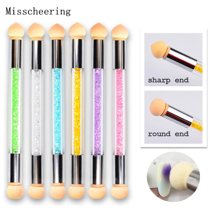 1Pcs Colorful Nail Rhinestones Handle Nail Gradient Brush Pen 2 Sides Cute Sponge Glitter Powder Picking Dotting Manicure Tools
1Pcs Colorful Nail Rhinestones Handle Nail Gradient Brush Pen 2 Sides Cute Sponge Glitter Powder Picking Dotting Manicure Tools