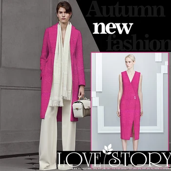 Autumn and winter high-grade wool fabric rose red flower coat half-length dress fabric high-end thick wool cloth wholesale
Autumn and winter high-grade wool fabric rose red flower coat half-length dress fabric high-end thick wool cloth wholesale