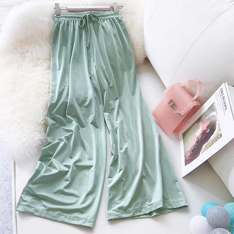 AcFirst New Spring Women Fashion Blue Green Long Loose Pants Wide Leg Pants High Waist Full Length Female Pants
AcFirst New Spring Women Fashion Blue Green Long Loose Pants Wide Leg Pants High Waist Full Length Female Pants