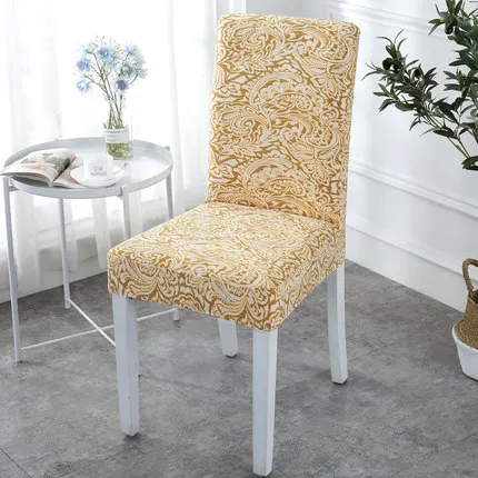 Knitted Minimalist Dining Chair Cover With Flexible Universal