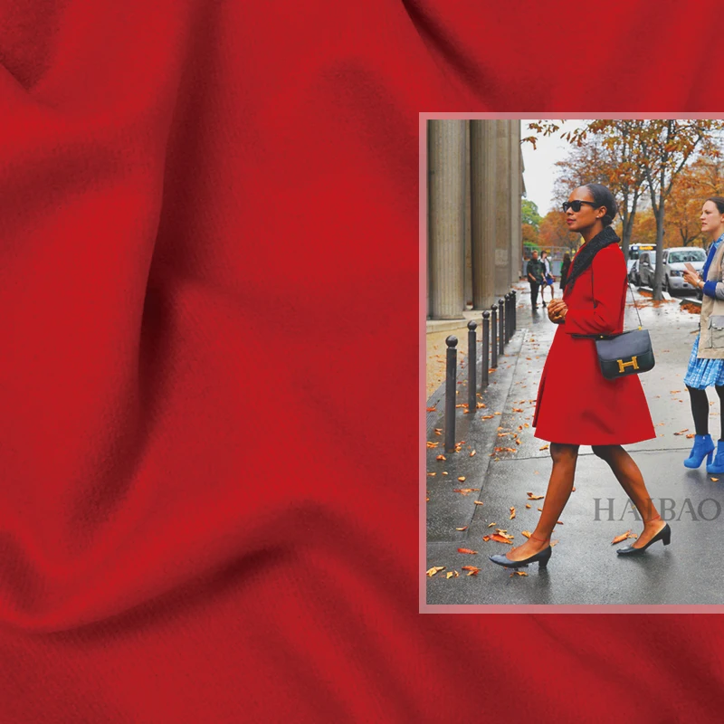 new 150cm wide high-grade wool fabric warm red twill hairs autumn and winter wool clothing jacket fabric
new 150cm wide high-grade wool fabric warm red twill hairs autumn and winter wool clothing jacket fabric