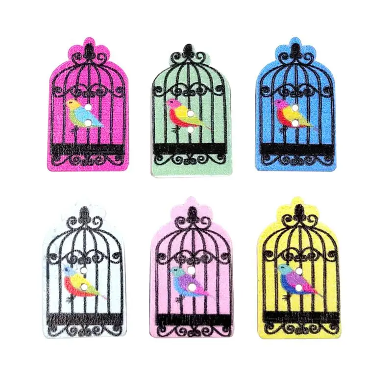 50pcs Bird Cage Shape Wooden Buttons 2holes Printed DIY Cartoon Environmental Buttons For DIY Sewing Clothing Making A3
50pcs Bird Cage Shape Wooden Buttons 2holes Printed DIY Cartoon Environmental Buttons For DIY Sewing Clothing Making A3