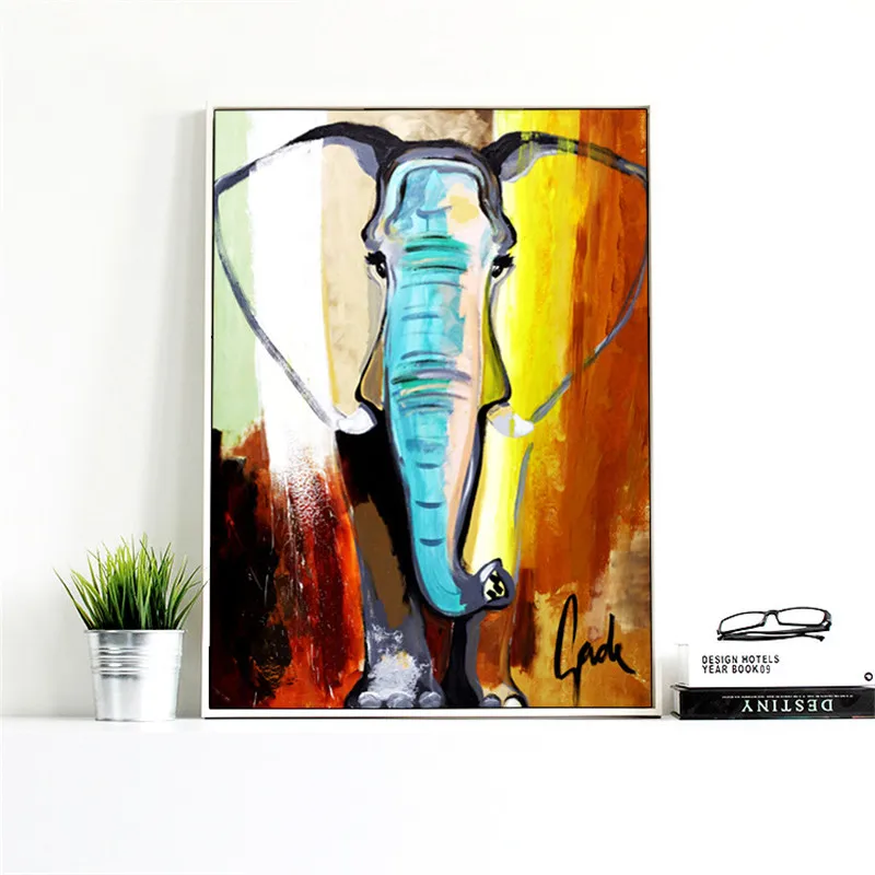HAOCHU Abstract Elephant Landscape Animal Boat Canvas Painting Colorful Picture Nordic Modern Living Home Decor Wall Art
HAOCHU Abstract Elephant Landscape Animal Boat Canvas Painting Colorful Picture Nordic Modern Living Home Decor Wall Art