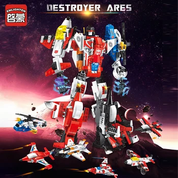 ENLIGHTEN Mecha 6IN1 Transformations Robot Compatible LGSet Technic Creator Building Blocks Bricks Educational Toys Boys Gifts
ENLIGHTEN Mecha 6IN1 Transformations Robot Compatible LGSet Technic Creator Building Blocks Bricks Educational Toys Boys Gifts