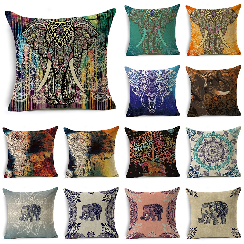 Mandala Elephant Pillow Case 45*45 Cotton Bohemia Home Throw Pillows Soft Decorative Cushion Cover For Sofa Chair Pillow Covers
Mandala Elephant Pillow Case 45*45 Cotton Bohemia Home Throw Pillows Soft Decorative Cushion Cover For Sofa Chair Pillow Covers