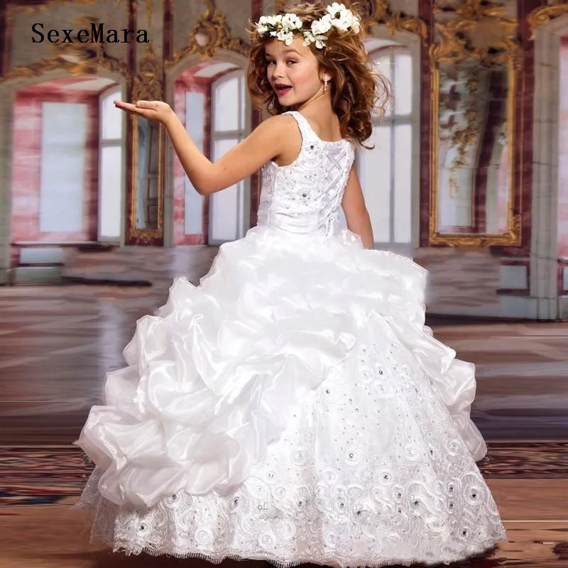 New Sparkly Girls Pageant Dresses Ball Gown Lace Embroidery Kids Evening Prom Dresses Birthday Gown
New Sparkly Girls Pageant Dresses Ball Gown Lace Embroidery Kids Evening Prom Dresses Birthday Gown