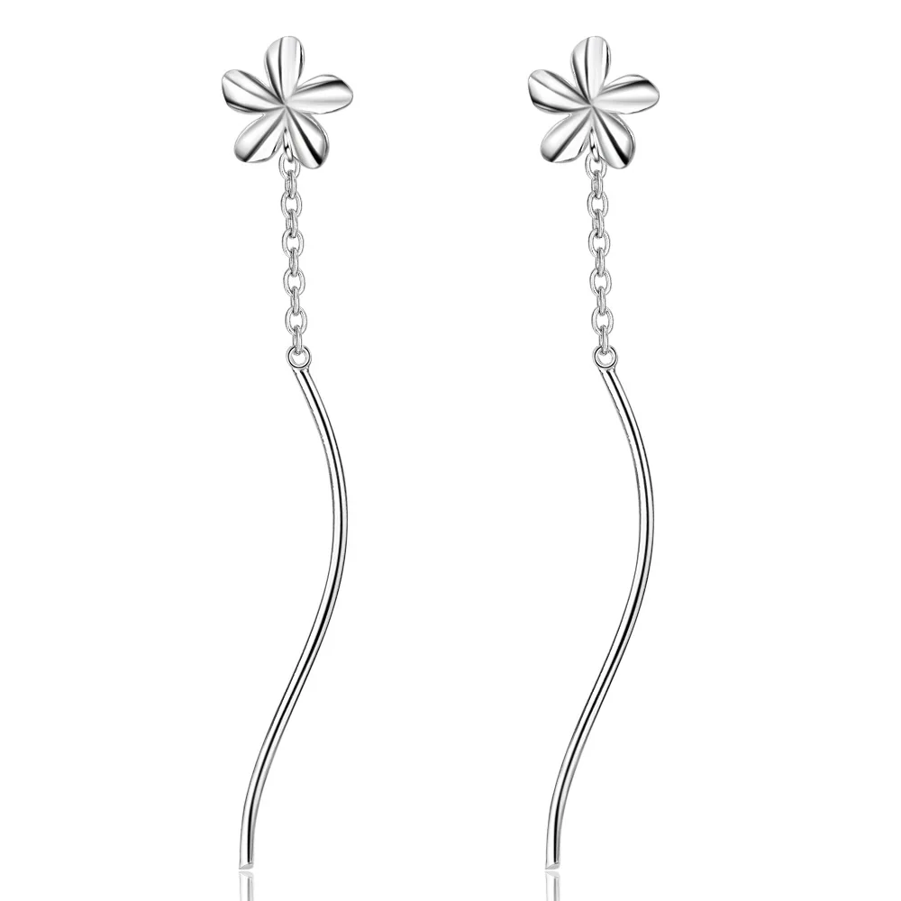 Fashion 925 Sterling Silver Tassel Flower Drop Earrings for Women Nickel Free Wedding Gift Jewelry brincos pendientes eh899
Fashion 925 Sterling Silver Tassel Flower Drop Earrings for Women Nickel Free Wedding Gift Jewelry brincos pendientes eh899
