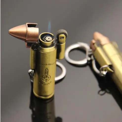 Creative windproof wheel set fire lighters inflatable Gas metal key chain pendant
Creative windproof wheel set fire lighters inflatable Gas metal key chain pendant