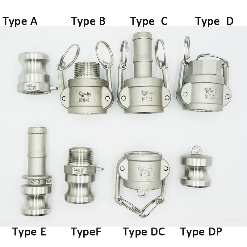 3/4" DN20 SS304 Stainless Steel Camlock Fitting Homebrew Fitting connecto Camlock Couplings Camlock Disconnect
3/4" DN20 SS304 Stainless Steel Camlock Fitting Homebrew Fitting connecto Camlock Couplings Camlock Disconnect