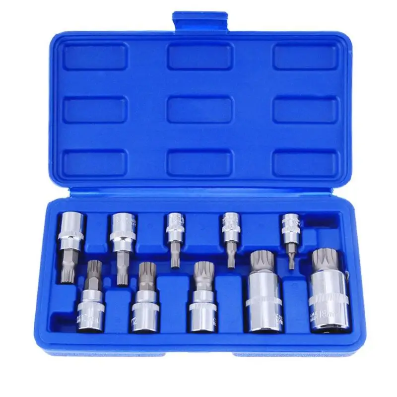 10pcs 46/set Screwdriver Set allen head sleeve Wrench 12 Point MM Triple Square Spline Bit Socket Set For Tamper-Proof Lug Nuts
10pcs 46/set Screwdriver Set allen head sleeve Wrench 12 Point MM Triple Square Spline Bit Socket Set For Tamper-Proof Lug Nuts