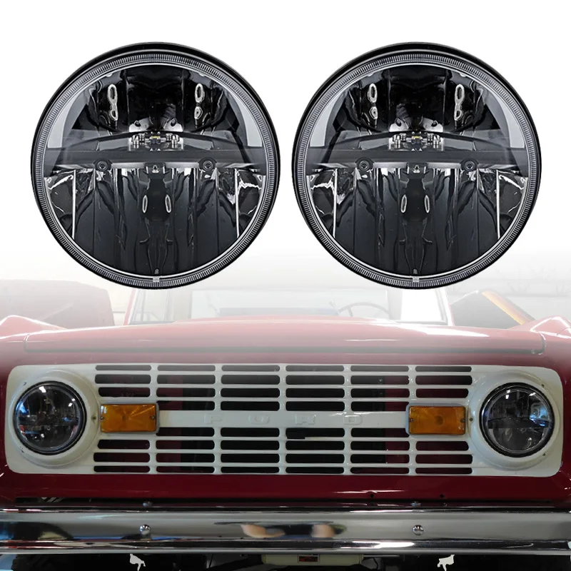 Truck-Lite Style 7" Round Heated LED Headlights with H4 to H13 for Jeep JK Wrangler 2 door to 4 door
Truck-Lite Style 7" Round Heated LED Headlights with H4 to H13 for Jeep JK Wrangler 2 door to 4 door
