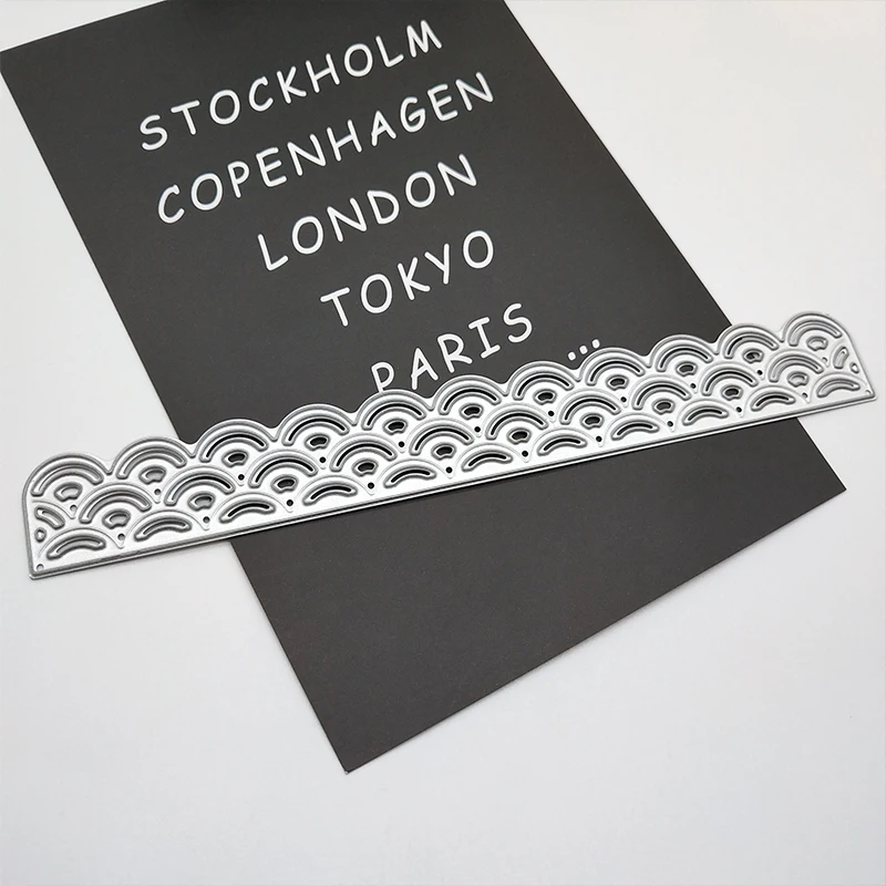 Lace new Metal Cutting Dies hollow Handicraft Scrapbook embossing Paper Craft Album Card Punch Knife Art 15*2cm
Lace new Metal Cutting Dies hollow Handicraft Scrapbook embossing Paper Craft Album Card Punch Knife Art 15*2cm