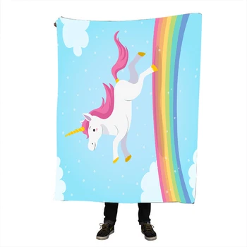 Unicorn Throw Blanket Kids Horse Sherpa Plaid Bedspread Floral Home Textiles Pink and Blue battaniye 150x200cm
Unicorn Throw Blanket Kids Horse Sherpa Plaid Bedspread Floral Home Textiles Pink and Blue battaniye 150x200cm
