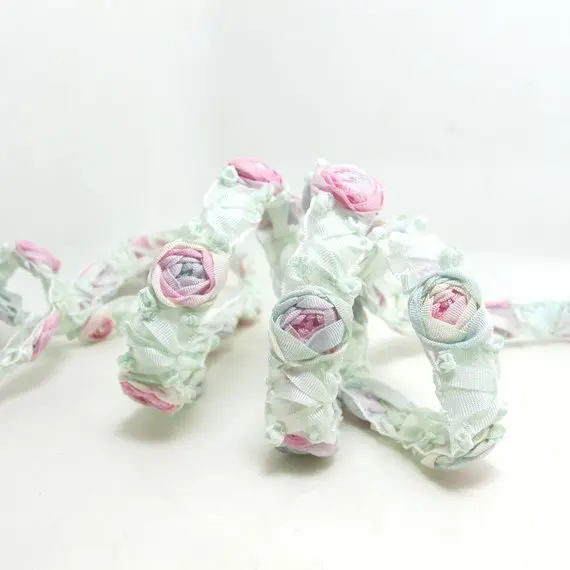 5/8 Inch Embroidered Rose Bud|Colorful Flower Ribbon Trim|Scrapbook|Doll Lace|Quilt|Sewing Couture|Supplies|Craft DIY|WR3087
5/8 Inch Embroidered Rose Bud|Colorful Flower Ribbon Trim|Scrapbook|Doll Lace|Quilt|Sewing Couture|Supplies|Craft DIY|WR3087