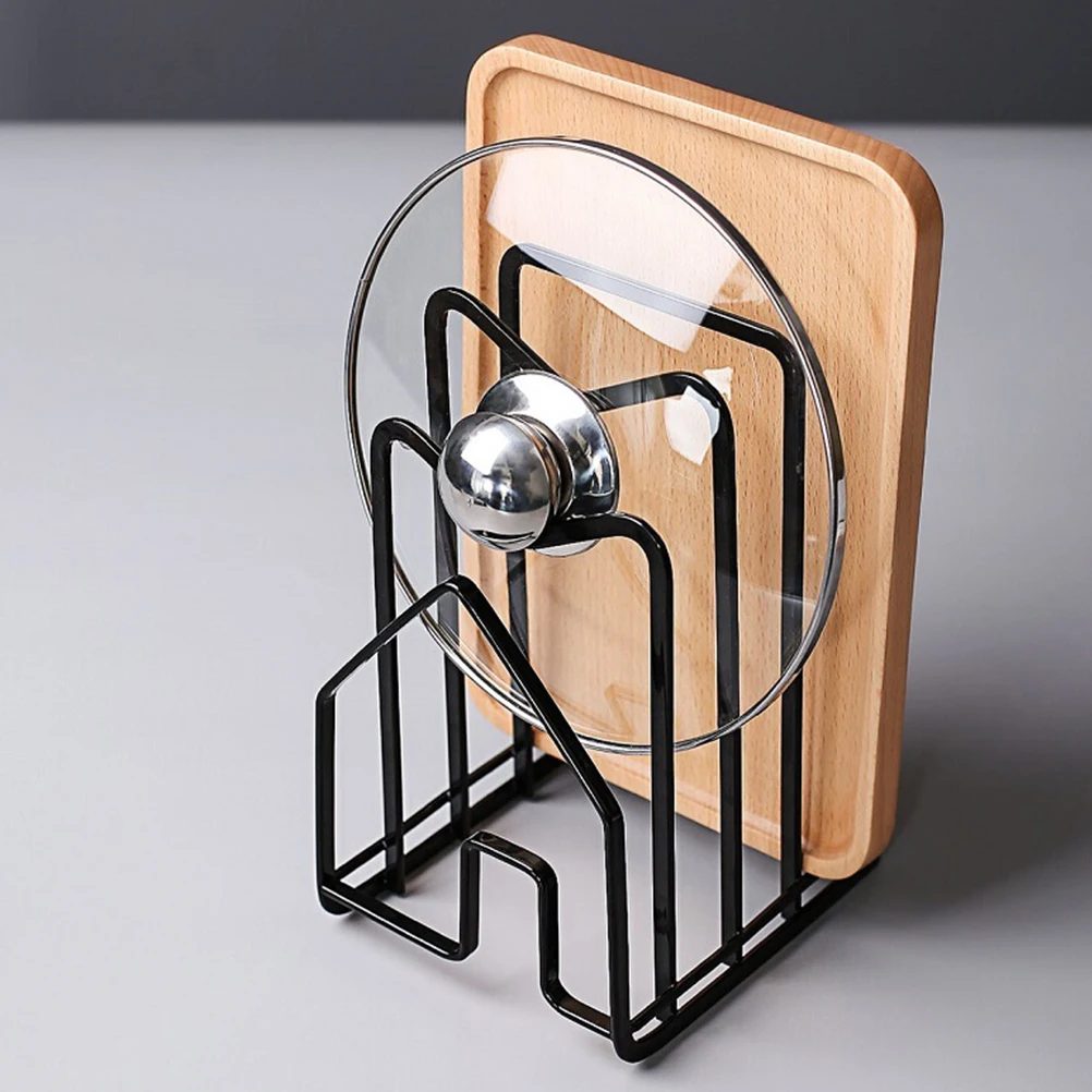 1pc Storage Rack Practical Useful Organizer Cutting Board Shelf Pot Cover Holder Organizer Rack for Home Kitchen Store
1pc Storage Rack Practical Useful Organizer Cutting Board Shelf Pot Cover Holder Organizer Rack for Home Kitchen Store