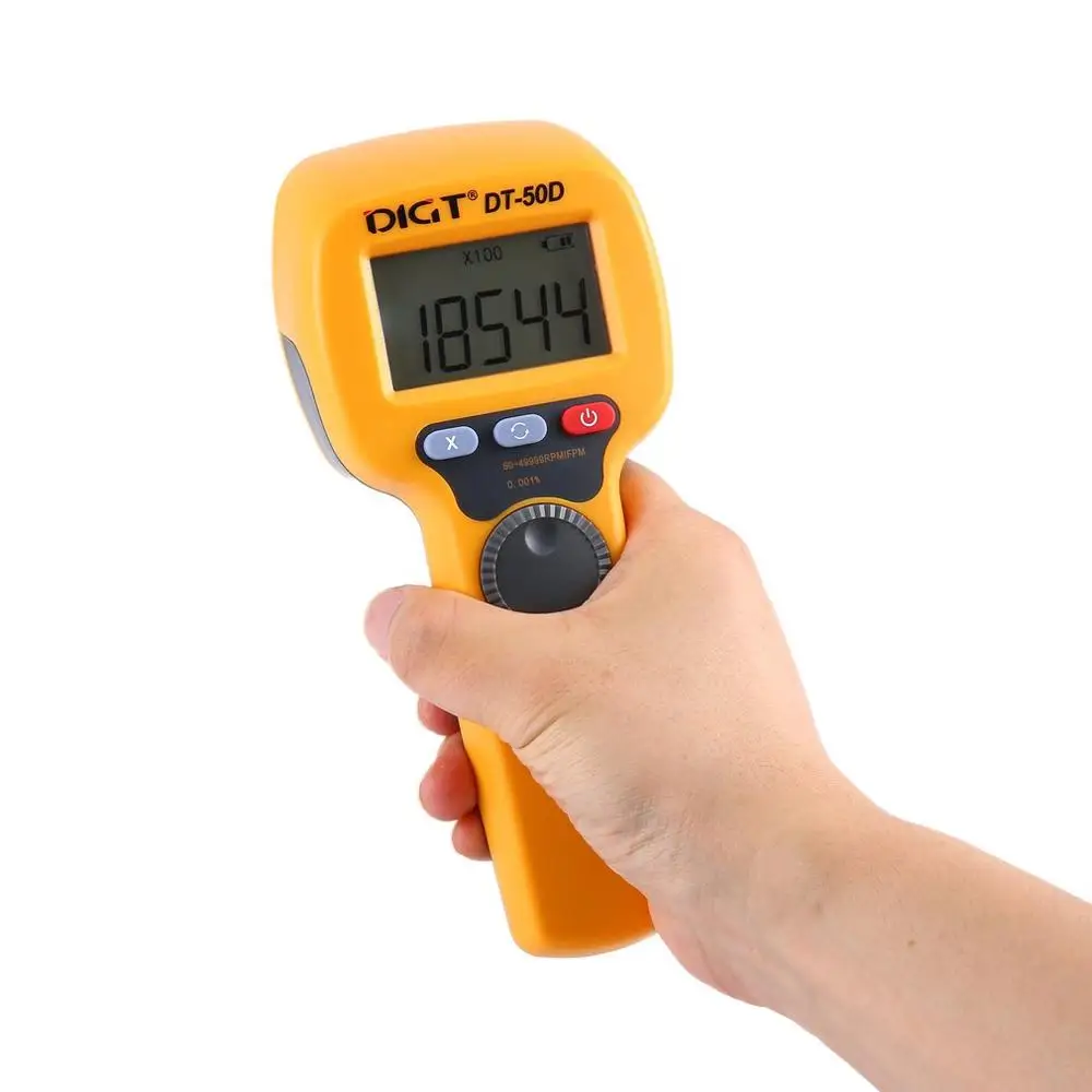 DIGT DT-50D 7.4V 1100mAh 60-49999 Strobes/min 750LUX Handhold LED Display Stroboscope Rotational Speed Measurement Flash
DIGT DT-50D 7.4V 1100mAh 60-49999 Strobes/min 750LUX Handhold LED Display Stroboscope Rotational Speed Measurement Flash