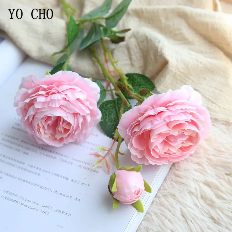 YO CHO 60cm White Peonies Artificial Flower Peony Silk Flower Bouquet Artificial Flower for Wedding Home Decoration 3 Heads Rose
YO CHO 60cm White Peonies Artificial Flower Peony Silk Flower Bouquet Artificial Flower for Wedding Home Decoration 3 Heads Rose