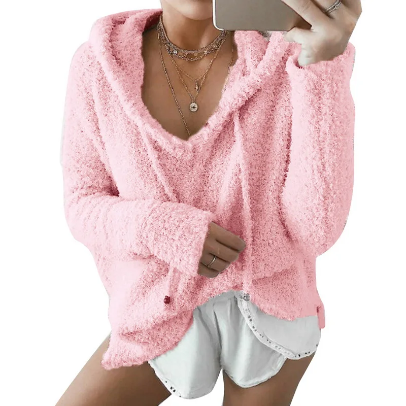 NIBESSER 2019 Spring Fashion Women Faux Mohair Hooded Hoodies Sweatshirt Hoodies Casual Loose Drawstring Pullovers Jumpers
NIBESSER 2019 Spring Fashion Women Faux Mohair Hooded Hoodies Sweatshirt Hoodies Casual Loose Drawstring Pullovers Jumpers