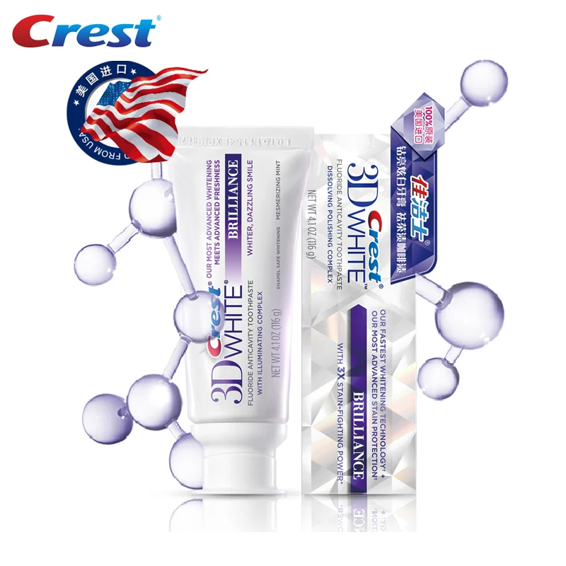 Toothpaste Crest 3D White Advanced Teeth Whitening Oral Hygiene Tartar Removal Tooth Paste for Dazzling Smile Tube Squeezer 116g
Toothpaste Crest 3D White Advanced Teeth Whitening Oral Hygiene Tartar Removal Tooth Paste for Dazzling Smile Tube Squeezer 116g