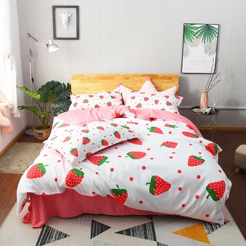2019 new soft Strawberry pink girl bedding sets duvet cover pillow cases comfortable Good quality Princess style
2019 new soft Strawberry pink girl bedding sets duvet cover pillow cases comfortable Good quality Princess style